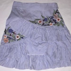 Isabel Maran Vadim Mini Skirt Sz S Embroidery